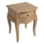 Anya – 1 Drawer Curved Leg Bedside - Side Table