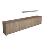 B280 - Cinema Concession Center (Lower Cabinets, Upper Floating Shelf) - Cabinet