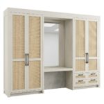 B280 - Closet With Built-In Desk-Right - Wardrobe & Armoire