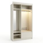 B280 - Built-In Closet (Left) Bunk Room (Height Reduced /Trim Kit To 3" Total) - Wardrobe & Armoire