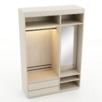 B280 - Custom Tall Built-In Closet (Right) - Wardrobe & Armoire