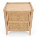 Bali Bedroom Collection – 2 Drawer Bedside Table - Side Table