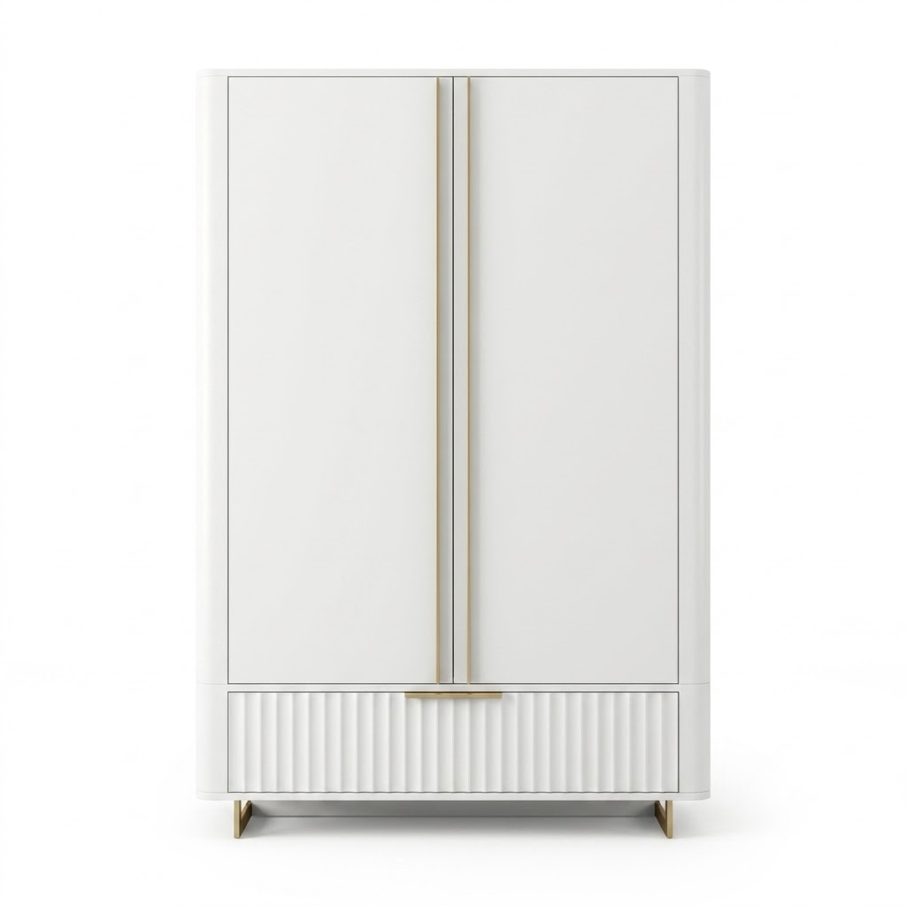LL03_Bedroom_Lily_Front (1) Lily – Double Wardrobe - Wardrobe & Armoire - Image 1