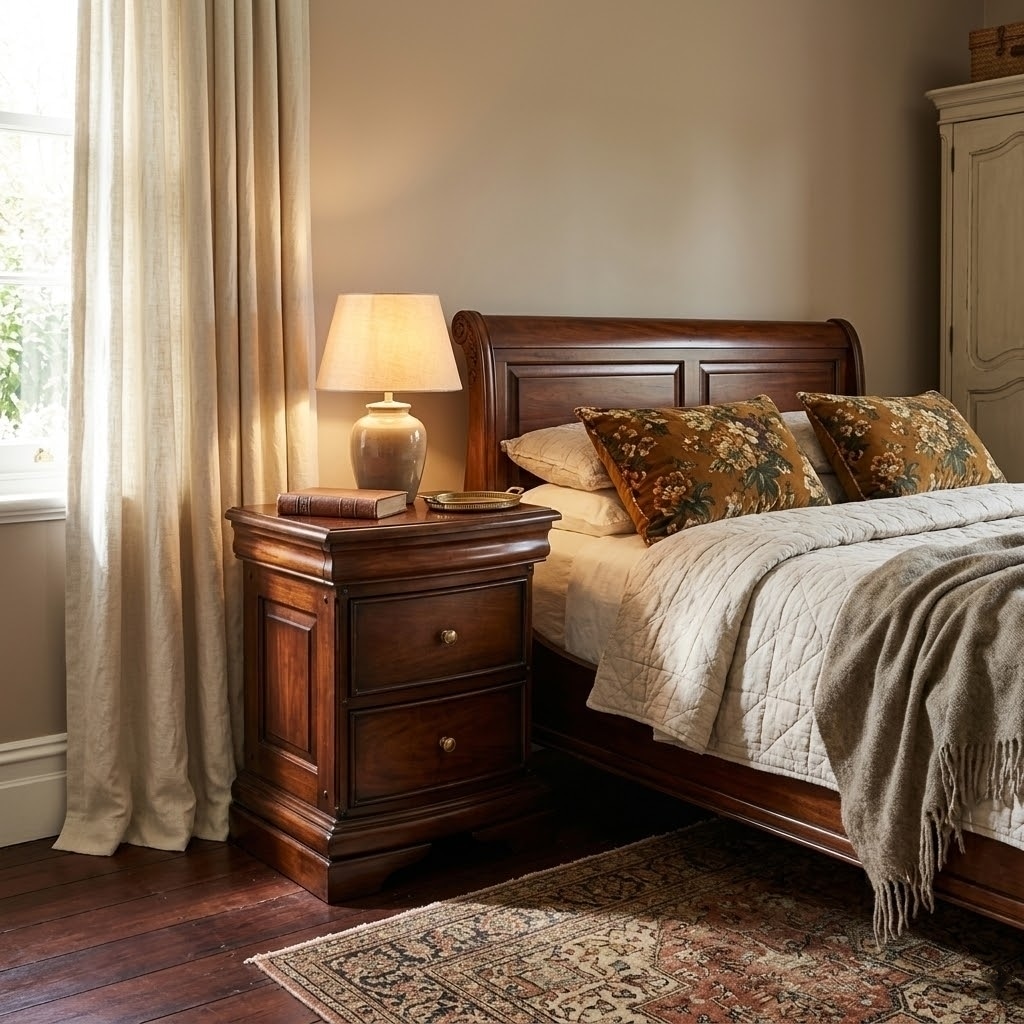Normandie – 3 Drawer Bedside - Dresser - Image 5