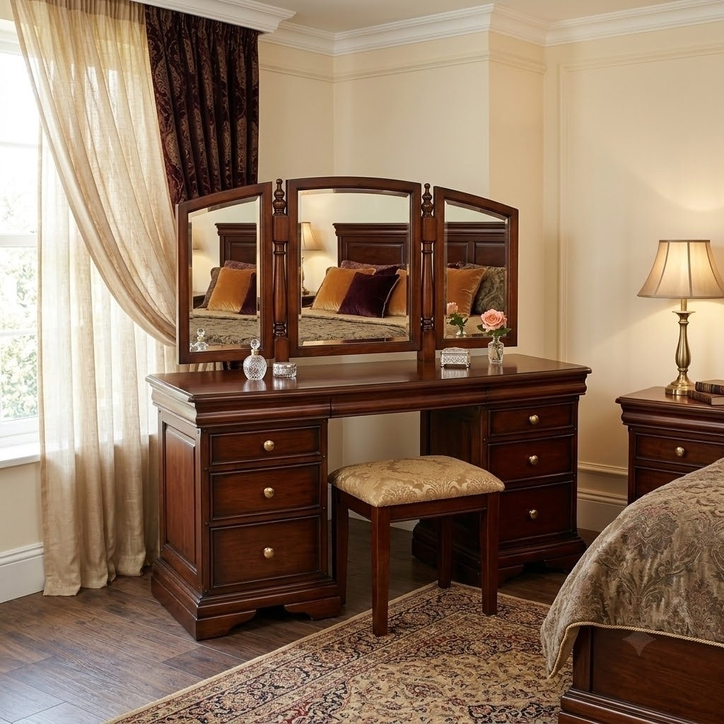 Normandie – Dressing Table with Mirror - Dressing Table - Image 6