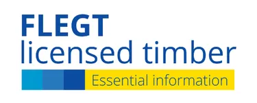 FLEGT licensed timber certification logo used by Mebel International furniture manufacturer
